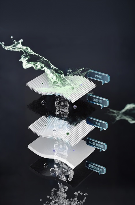 4级滤芯5层过滤